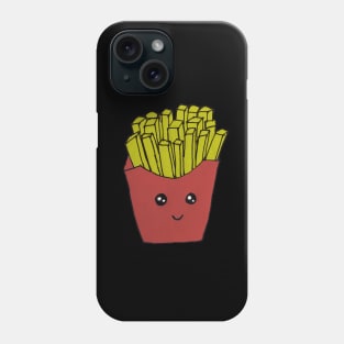 Hand drawn french fries love food Phone Case