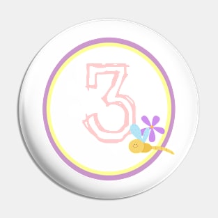 Three for Me Pin