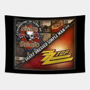 ZZ top the sharp dressed simple man tour Tapestry