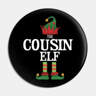 Cousin Elf Matching Family Group Christmas Party Pajamas Pin