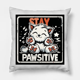 Stay Pawsitive Pillow