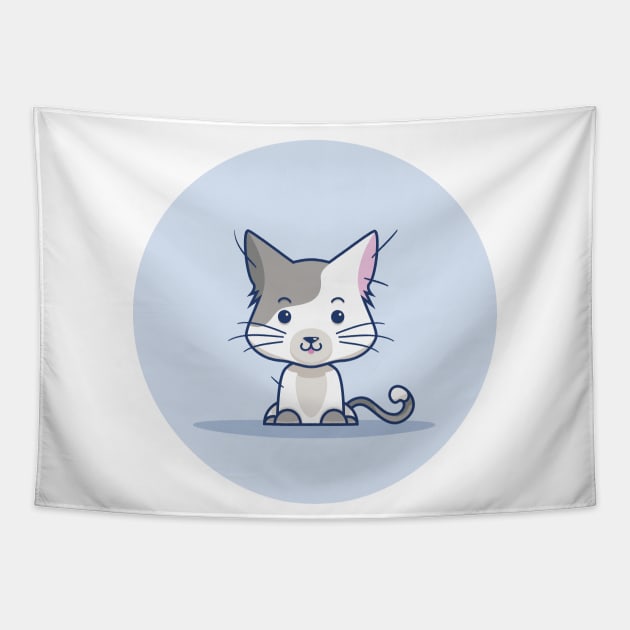 Cute little kitty Tapestry by geep44