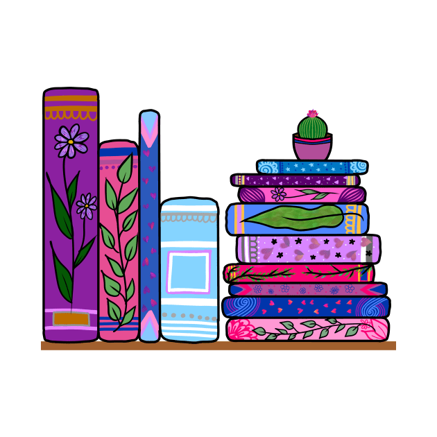 Bisexual Bookshelf by TheHermitCrab