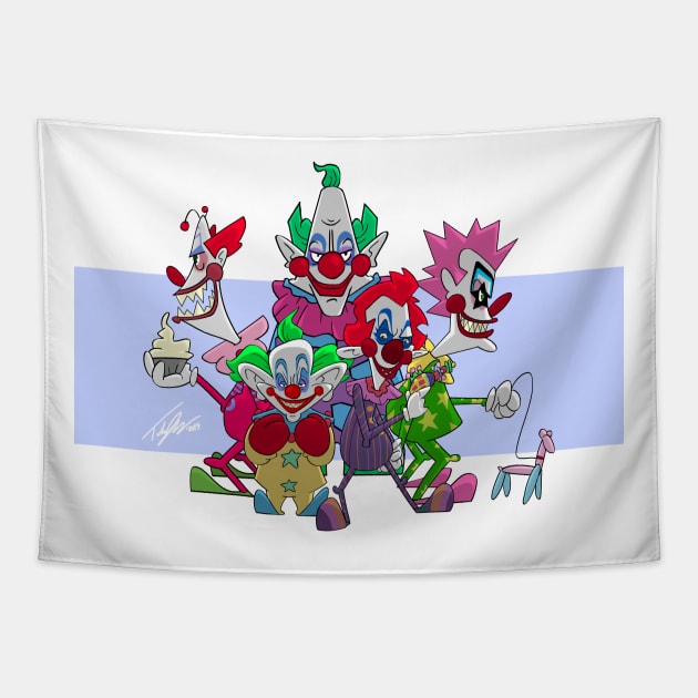 Killer Klowns - Spikey Tapestry by Tuckerjoneson13