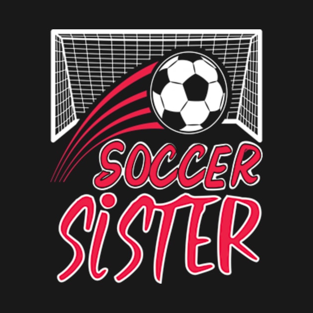 Soccer Sister Leopard Funny Soccer Sister Mothers Day by David Brown