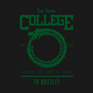 Tar Valon College Green Ajah Symbol Wheel of Time Parody T-Shirt