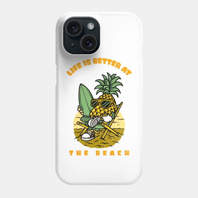 Life Is Better At The Beach Phone Case by MONMON-75