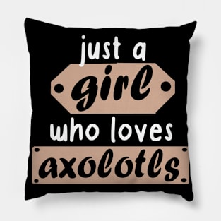 Girl axolotl love idea candy aquarium Pillow