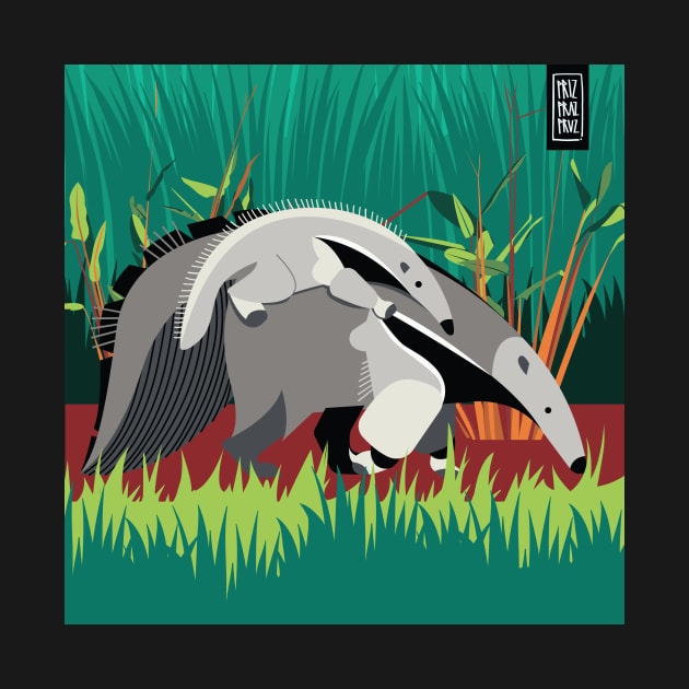 Sniffing Out Style: Giant Anteater Love for Animal Lovers! by prizprazpruz