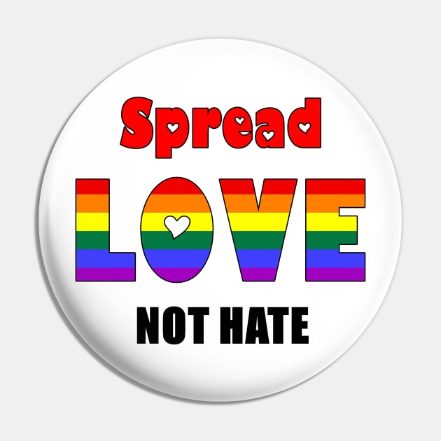 Spread Love, Not Hate Pin by imphavok