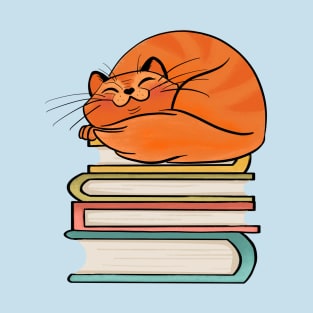 With Books And Cats Life Is Sweet T-Shirt