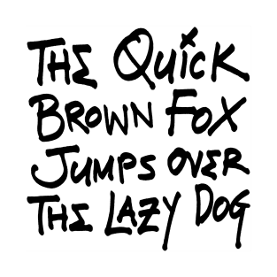 Handwritten Pangram - Light T-Shirt