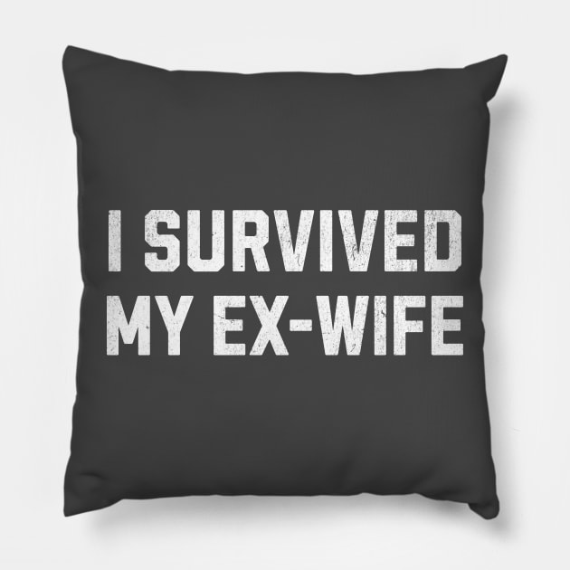 I Survived My Ex Wife Pillow by RuthlessMasculinity