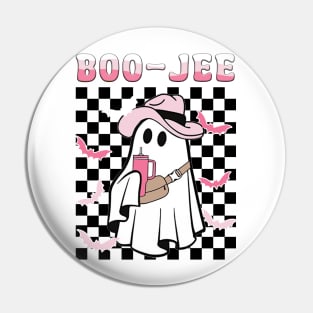 Spooky Season Cute Ghost Halloween Costume Boujee Boo-Jee Pin