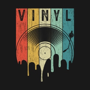 Vintage Vinyl Funny Liquid LP For Music Lovers T-Shirt