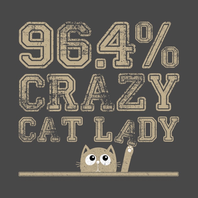 96.4% Crazy Cat Lady by BOEC Gear