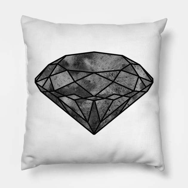 Black Diamond Pillow by Sirenarts