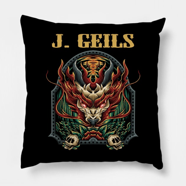 J GEILS BAND Pillow by Roxy Khriegar Store