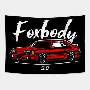 Red Racing Fox Body Stang Tapestry