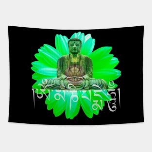 Buddha Mantra Om Mani Padme Hum Tapestry