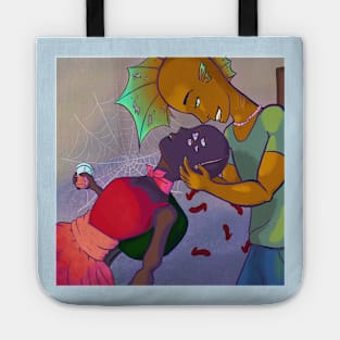 Creature Couple Character Portrait Tote