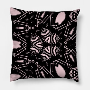 Kaleidoscope of Large Pastel Mandalas Pillow