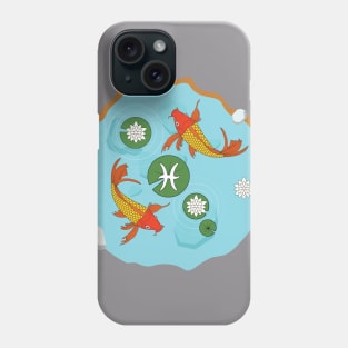 Pisces On A Pond Phone Case