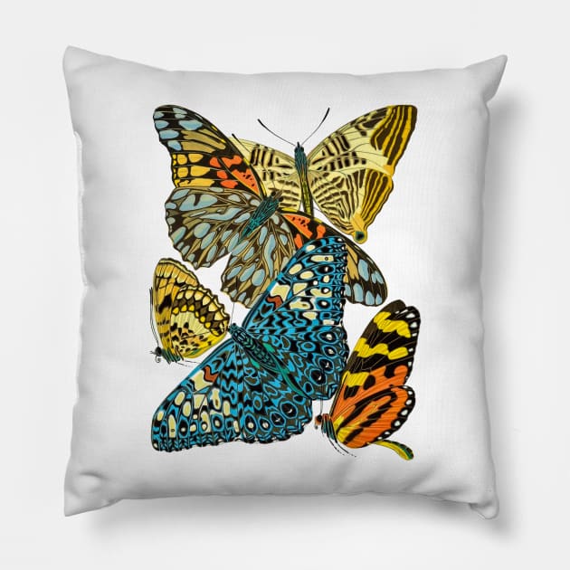 Butterflies Watercolor #15 Pillow by olemanner