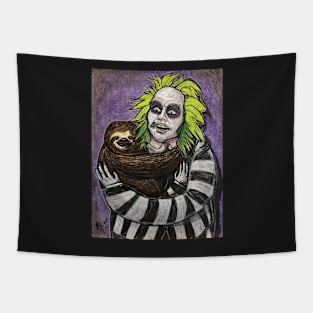 Beetle Juice and his Sloth Friend Tapestry