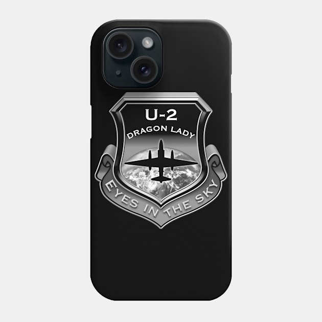 3D U2 Dragon Lady spy plane shield Phone Case by DrewskiDesignz