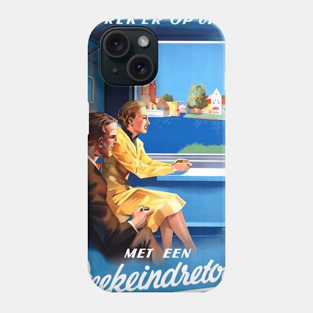 Vintage Travel Poster the Netherlands Weekeindretour Phone Case by vintagetreasure