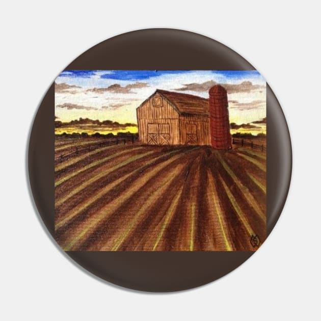 Sunrise at the Barn Pin by Matt Starr Fine Art