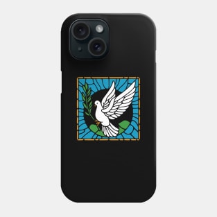 Stained Glass Dove Phone Case