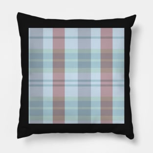 Spring Aesthetic Evander 2 Hand Drawn Textured Plaid Pattern Pillow