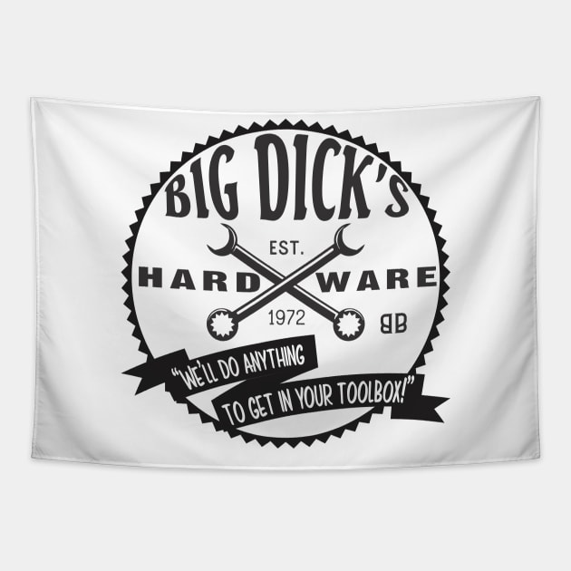 Big Dick's Hardware Tapestry by Renegade Rags