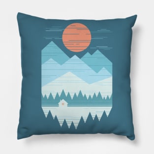 Cabin In The Snow Pillow