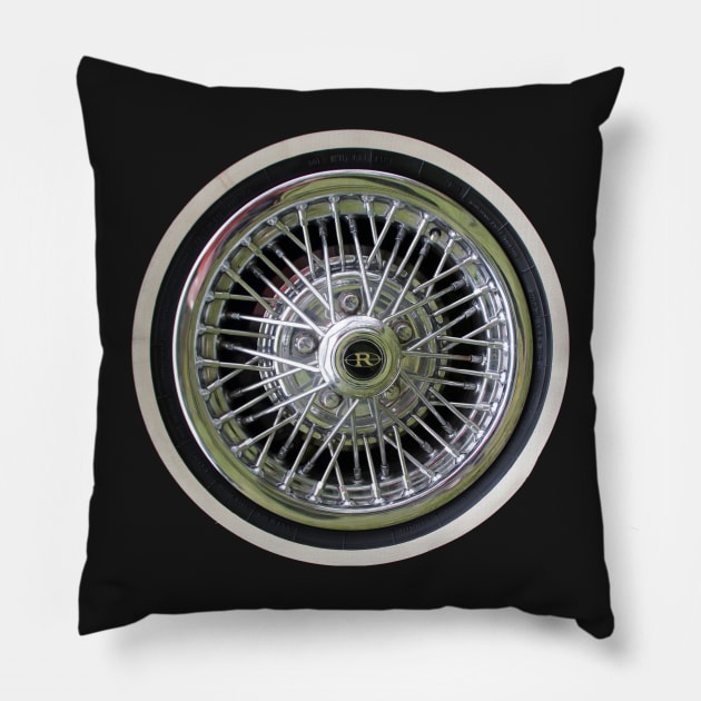 Spoke to Me - Car Tyer by South Australian artist Avril Thomas Pillow by MagpieSprings