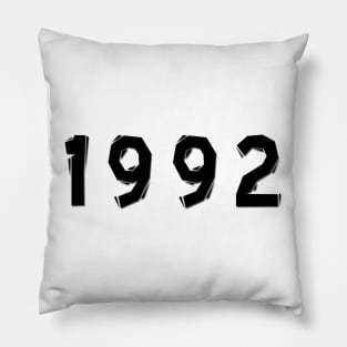 1992 year | simple black Pillow