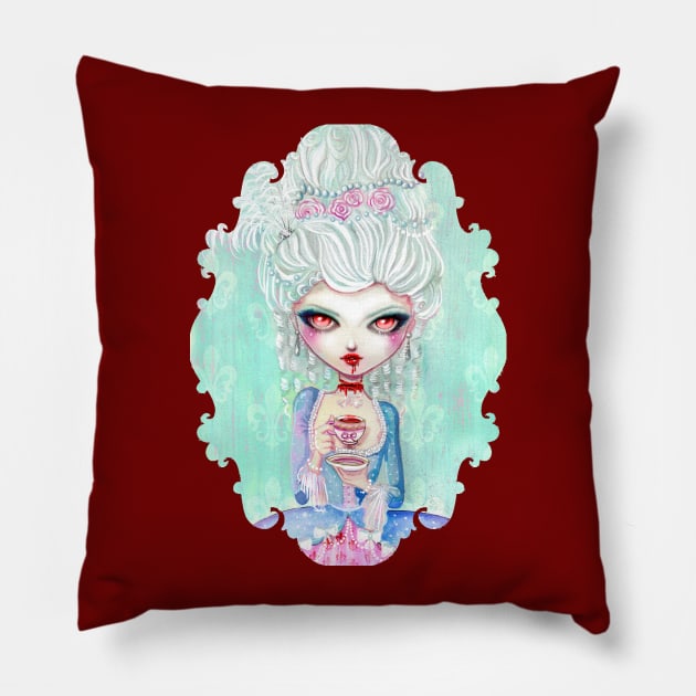 Marie Antoinette back for revenge Pillow by mapetitepoupee