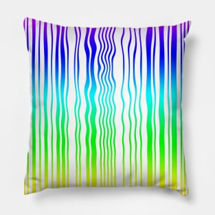 Rainbow barcode Pillow