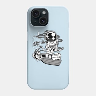 astronaut fisherman Phone Case