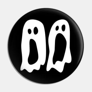 Classic Funny Halloween Ghost Pin