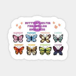 Fibromyalgia Butterflies Magnet