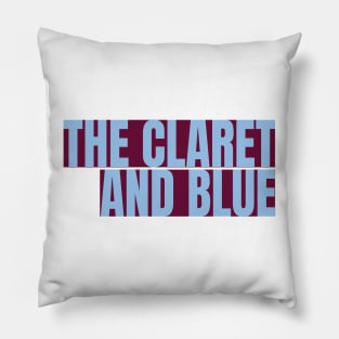 the claret and blue Pillow