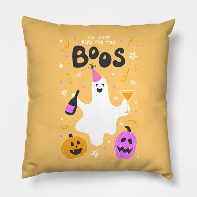 Halloween Boos Pillow by robyriker