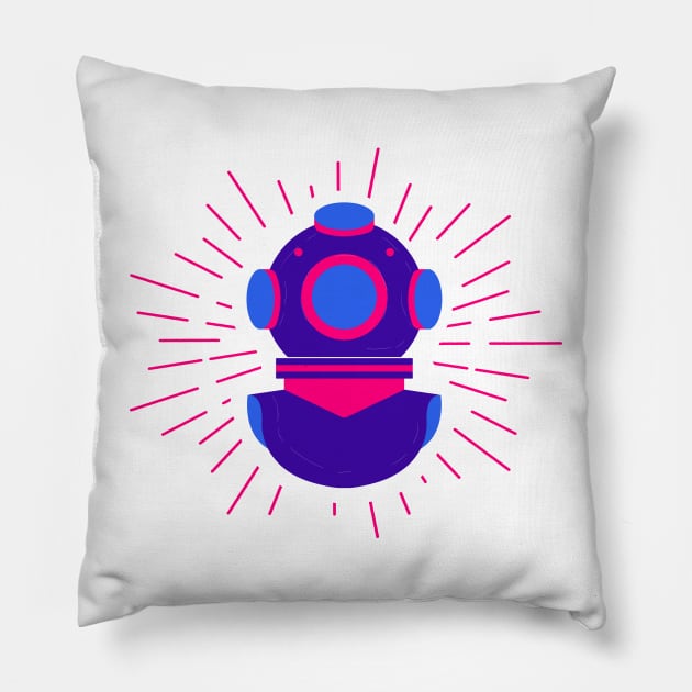 Robot Devise Pillow by Cullinan Art