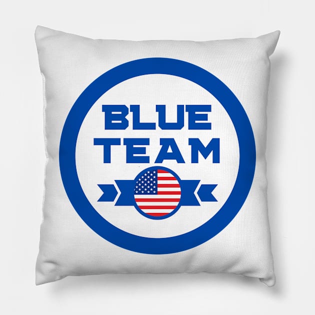 Cybersecurity Blue Team USA Gamification Badge CTF Pillow by FSEstyle