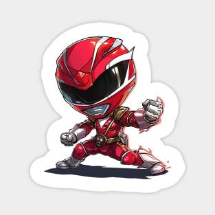 red power ranger Magnet