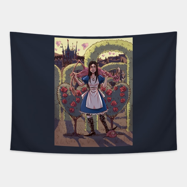 Alice Madness returns Tapestry by Mordred's Crown