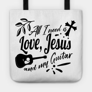 Jesus and Guitar Tote